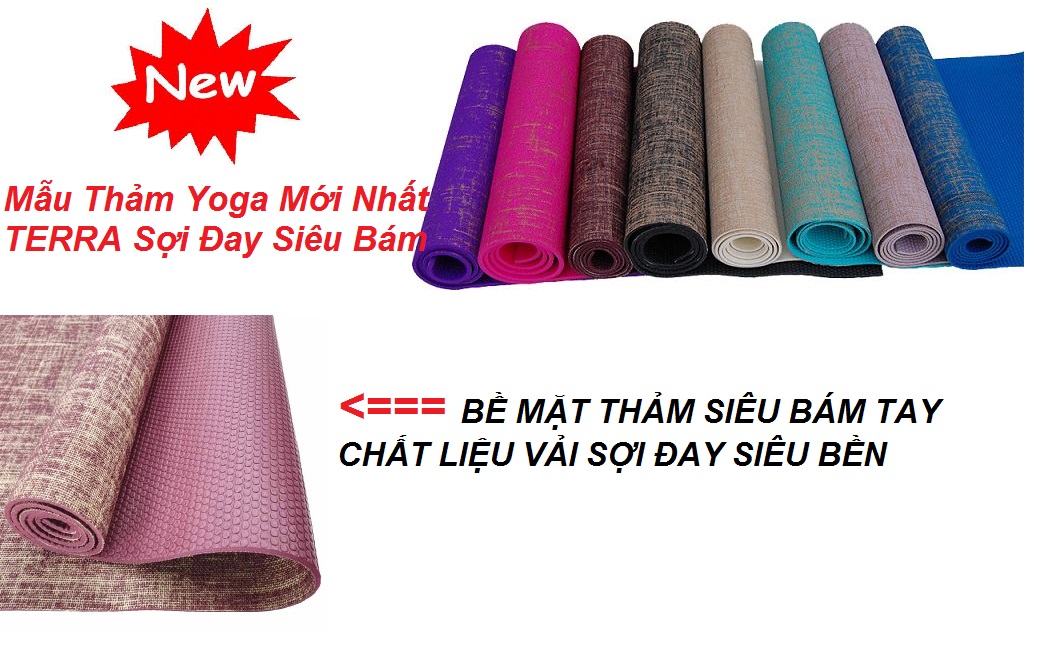 THẢM YOGA SỢI ĐAY PVC - TERRA